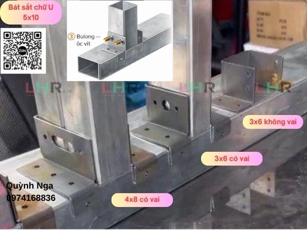 Vị trí lắp đặt bát sắt chữ U - Nối thép hộp - Thép hộp