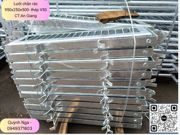 Lưới chắn rác 950x250 tại công trình An Giang Lưới chắn rác 950x250 tại công trình An Giang