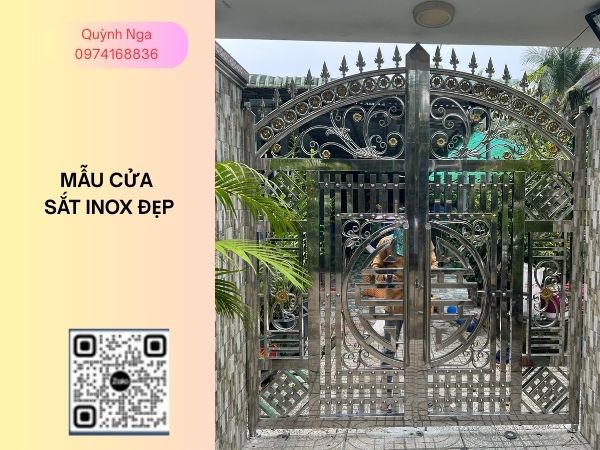 Mẫu cửa sắt inox Đẹp