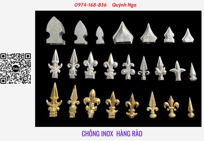 Mẫu chông inox hàng rào đẹp