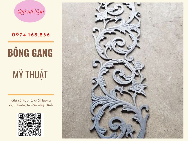 mẫu Bông gang cửa sắt Mỹ thuật đẹp