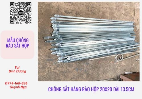 Chông Sắt Đặc, Chông Sắt  Hộp Hàng Rào – tại Bình Dương