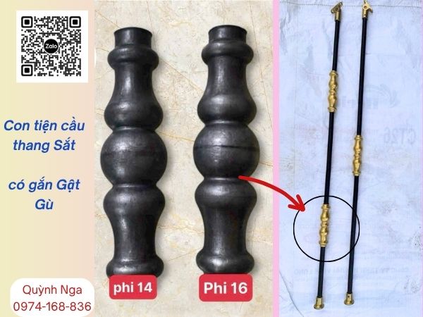Mẫu con tiện cầu thang sắt đẹp