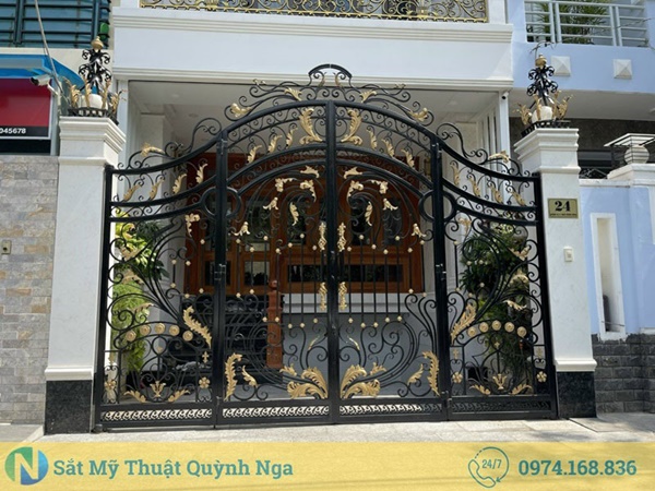 Mẫu Cổng Sắt Mỹ Thuật Đẹp Tại Hồ Chí Minh