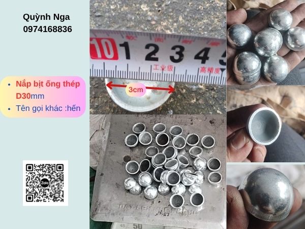Nắp bịt ống thép D30