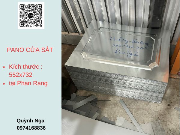 Pano cửa sắt tại dự án Phan Rang, Khánh Hoà T6/2026 Pano cửa sắt tại dự án Phan Rang, Khánh Hoà T6/2026