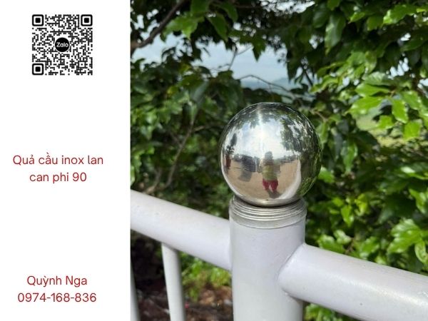 Quả cầu sắt inox - lắp lan can inox
