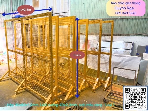 Rào chắn di động dạng lưới có bánh xe di động Rào chắn di động dạng lưới có bánh xe di động