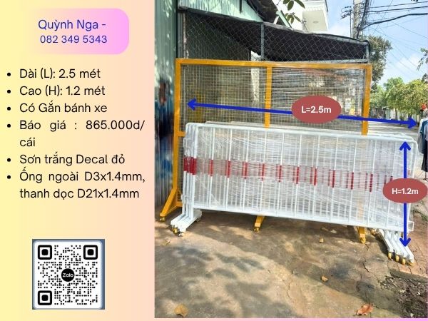 Rào chắn - Hàng rào di động tại dự kiện chạy bộ