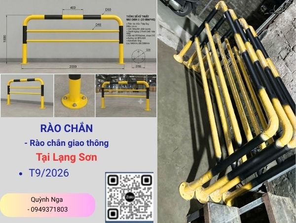 Rào chắn giao thông tại Lạng Sơn