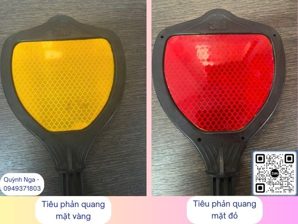 Tiêu phản quang hình quạt 3M- 2 mặt vàng - đỏ