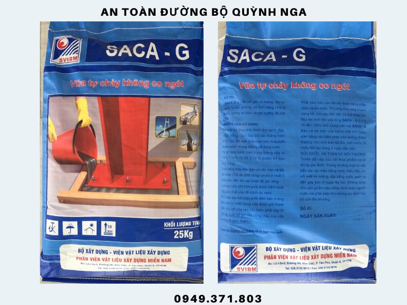 Vữa rót tự chảy không co ngót Saca G