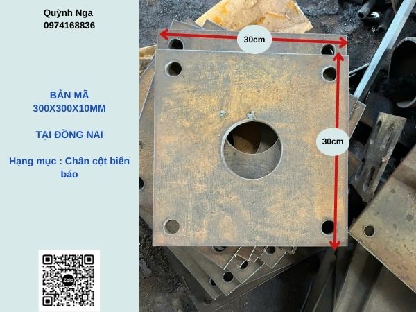 Bản mã 300x300x10mm tại Đồng Nai