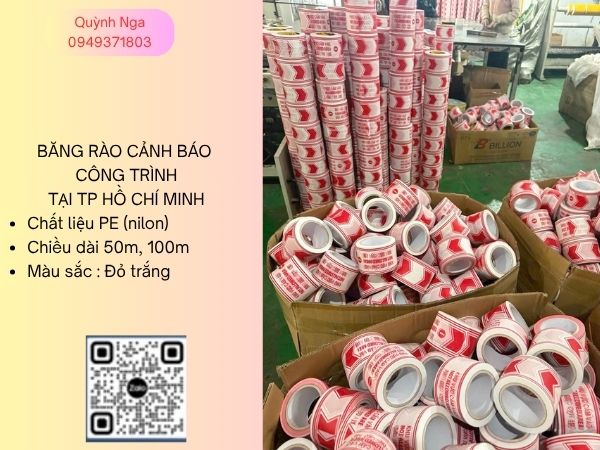 Băng rào cảnh báo tại TP Hồ Chí Minh