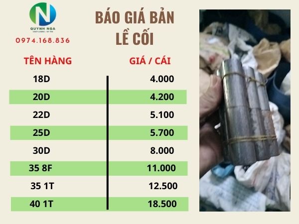 Báo giá bản lề cối các loại