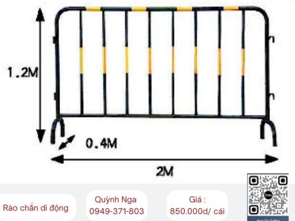 Báo giá rào chắn di động