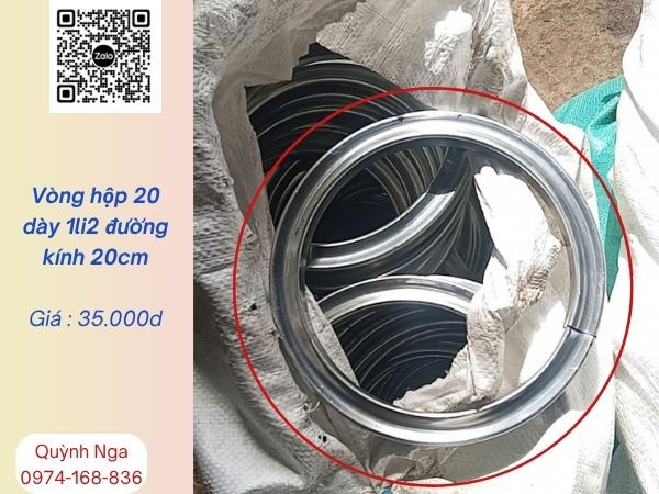 Báo giá vòng sắt hộp vuông 20