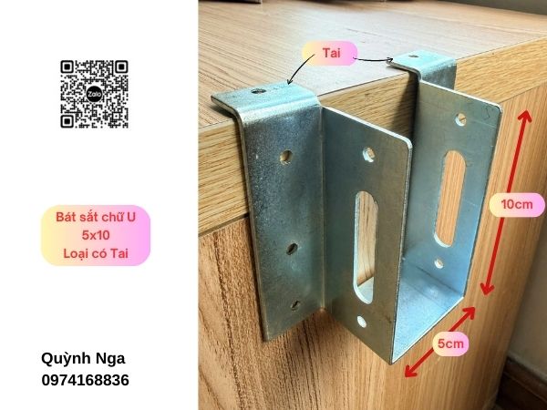 bát sắt chữ U loại có tai