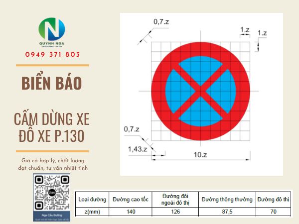 Biển báo cấm dừng xe và đỗ xe