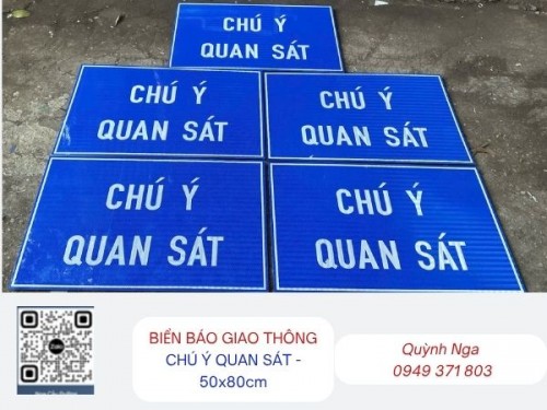 Biển báo  CHÚ Ý QUAN SÁT 