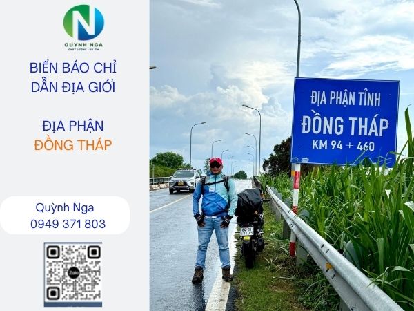 Biển báo chỉ dẫn địa giới Đồng Tháp