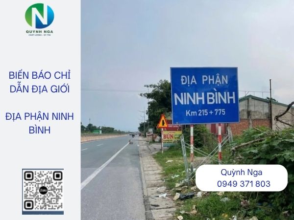 Biển báo chỉ dẫn địa giới tỉnh Ninh Bình