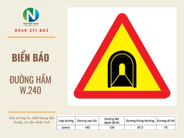 Biển báo đường hầm