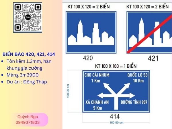 Biển báo giao thông tại Đồng Tháp - Biển báo chỉ hướng I.414 Biển báo giao thông tại Đồng Tháp - Biển báo chỉ hướng I.414