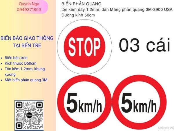 Quỳnh Nga - đơn vị cung cấp Biển báo giao thông tại Bến Tre Quỳnh Nga - đơn vị cung cấp Biển báo giao thông tại Bến Tre