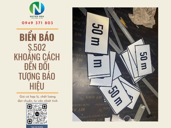 Biển báo s.502 tại công ty Quỳnh Nga