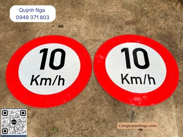 Biển báo tốc độ tối đa cho phép 10km/h