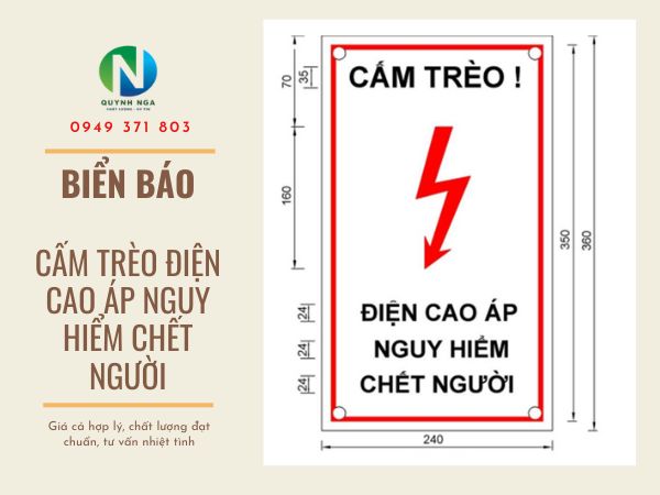 Biển báo cấm trèo