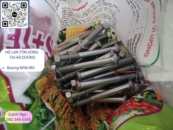 Bulon M19x180- Lắp đặt bulon nối Sóng - trụ