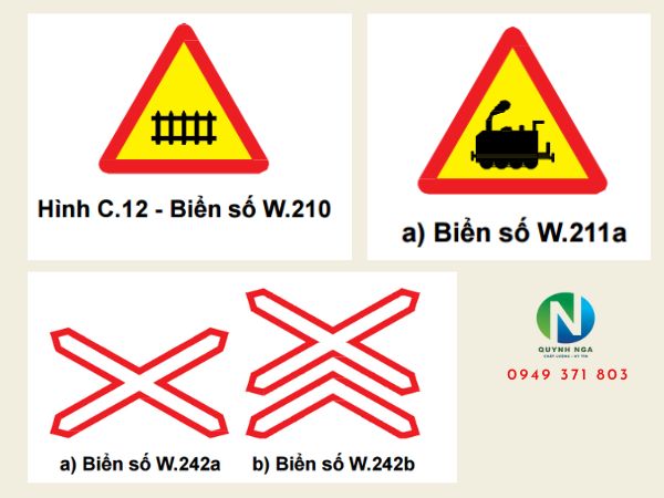 Các loại biển báo giao thông đường sắt