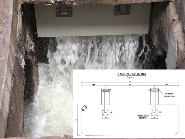 Cánh Van ngăn Mùi Inox Cánh Van ngăn Mùi Inox