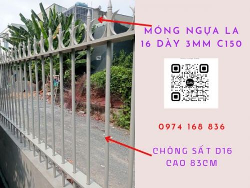 Cung Cấp Lắp Đặt Chông Hàng Rào Sắt Đặc, Sắt Hộp Tại Bình Dương