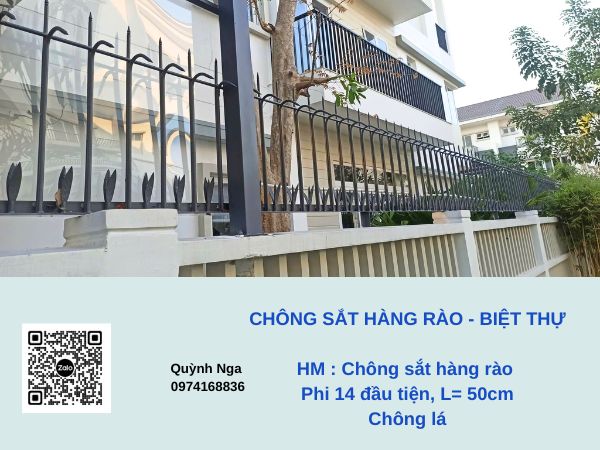 Chông hàng rào Nhà Phố, Biệt Thự tai TP Thủ Đức