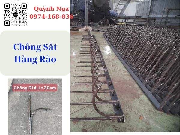 chông sắt hàng rào