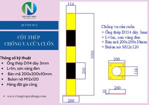 Kích thước cột chống va