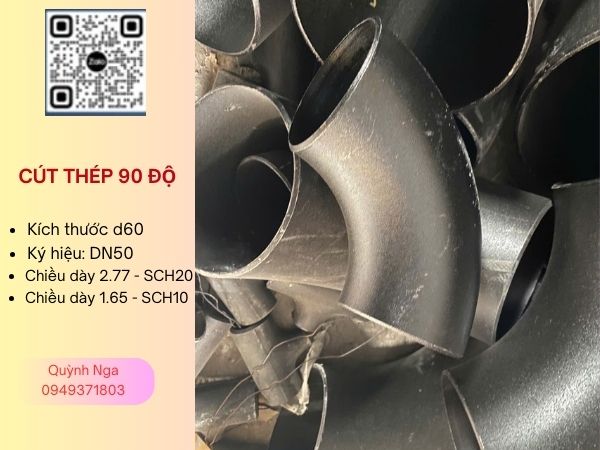 HÌnh ảnh co thép 90 độ - Đường kính ngoài D60