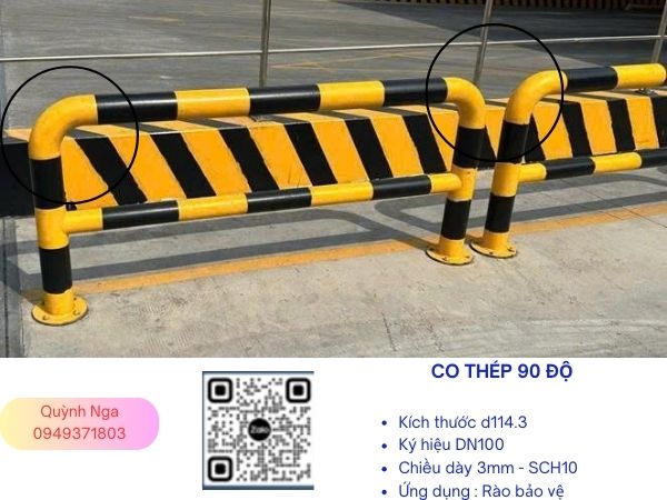 Co thép D114 ứng dụng trong hạng mục rào bản về