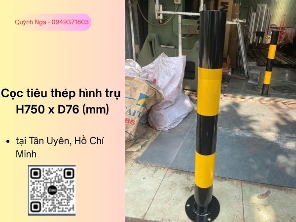 Cọc tiêu thép H750x76mm tại dự án Tân Uyên, TP Hồ Chí Minh