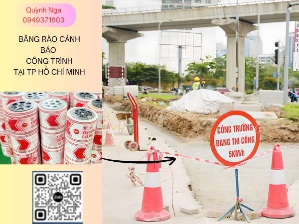 Ứng dụng dây cảnh báo công trường tại TP Hồ Chí MInh