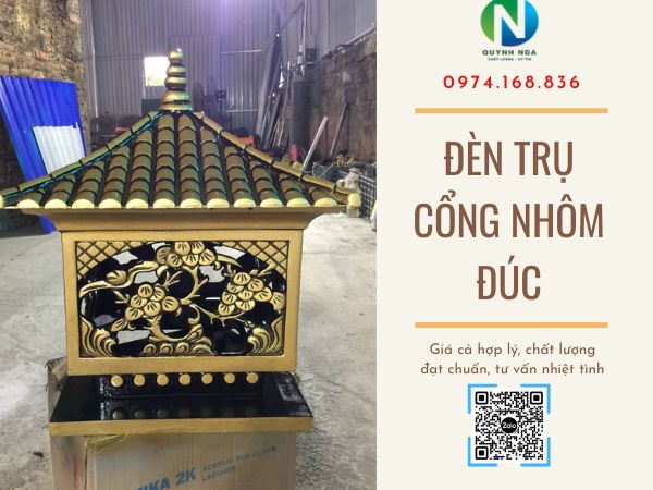 Đèn trụ cổng vuông