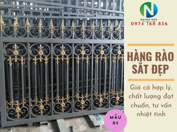 gia công hàng rào sắt đẹp