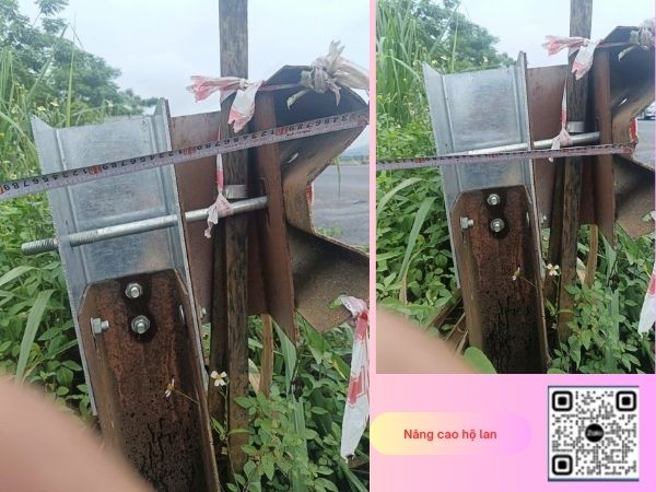 Nâng cao hộ lan tôn sóng dạng trụ U - Liên kết bằng bulon