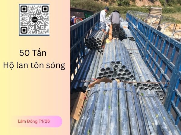Hộ lan tôn sóng tại Lâm Đồng T1/2026