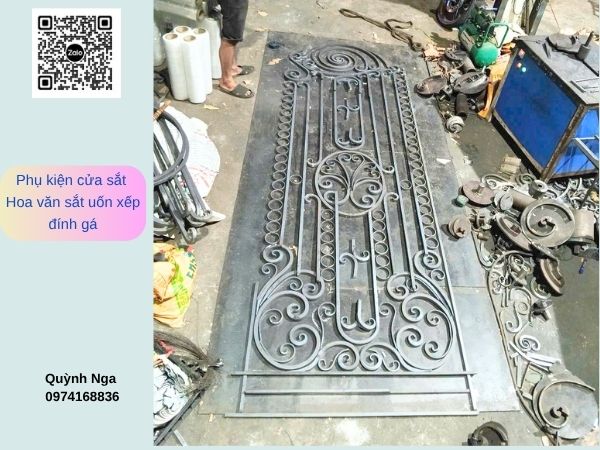 Hoa văn sắt lắp ráp nhanh - Phụ kiện cửa sắt uốn mỹ thuật Hoa văn sắt lắp ráp nhanh - Phụ kiện cửa sắt uốn mỹ thuật