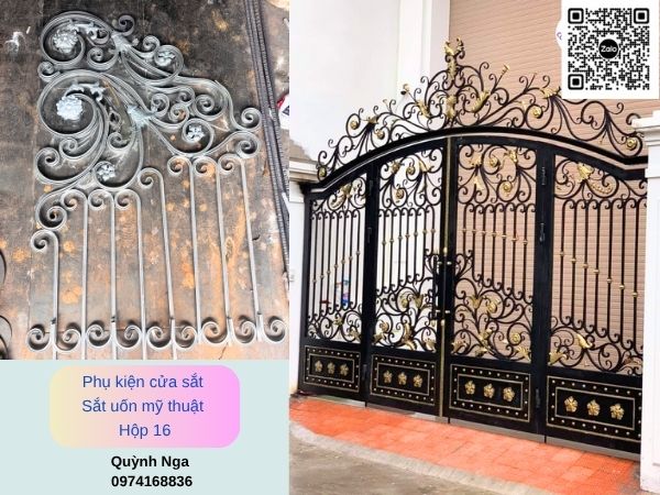 Hoa Văn Sắt uốn Hàn Đính Gá - Phụ Kiện Cửa Sắt Hoa Văn Sắt uốn Hàn Đính Gá - Phụ Kiện Cửa Sắt