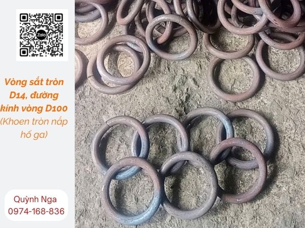 Vòng sắt tròn D14, đường kính D100